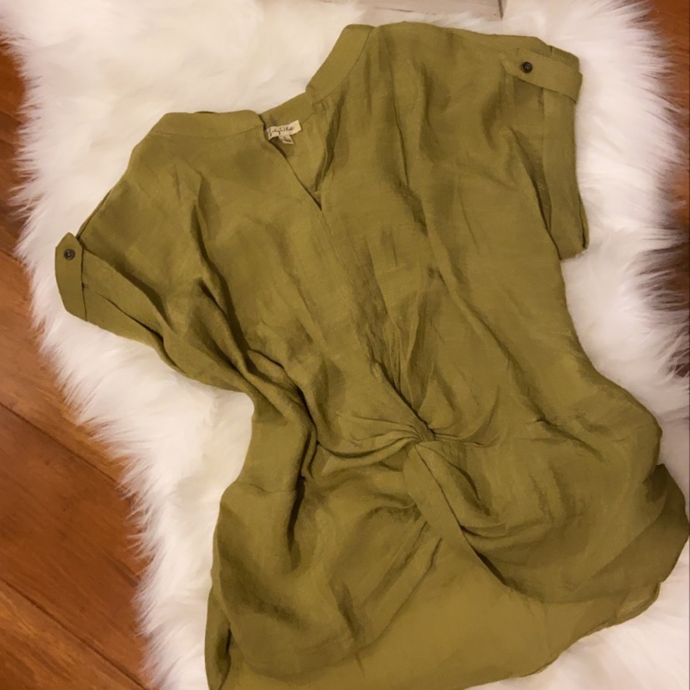 Olive green blouse